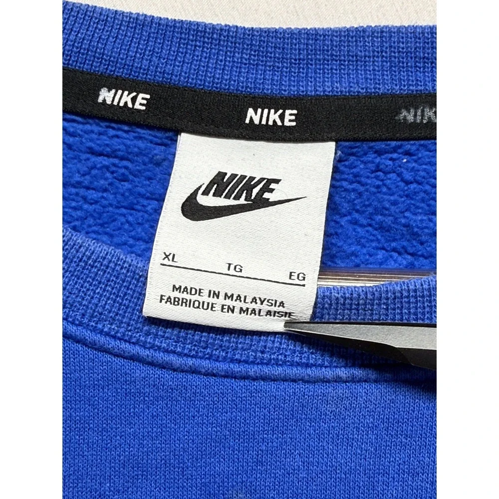 Duke Blue‎ Devils Sweatshirt Mens XL Royal Blue Nike NCAA Graphic Print Ribbed